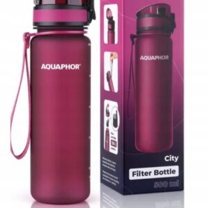 Butelka filtrująca Aquaphor City 0,5l+gratis Twój nadruk imię/logo/grafika!